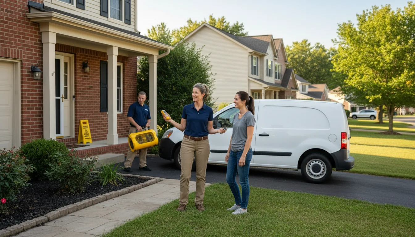 Water restoration image for Dehumidification And Cleanup Services in Falls Of Rough, KY